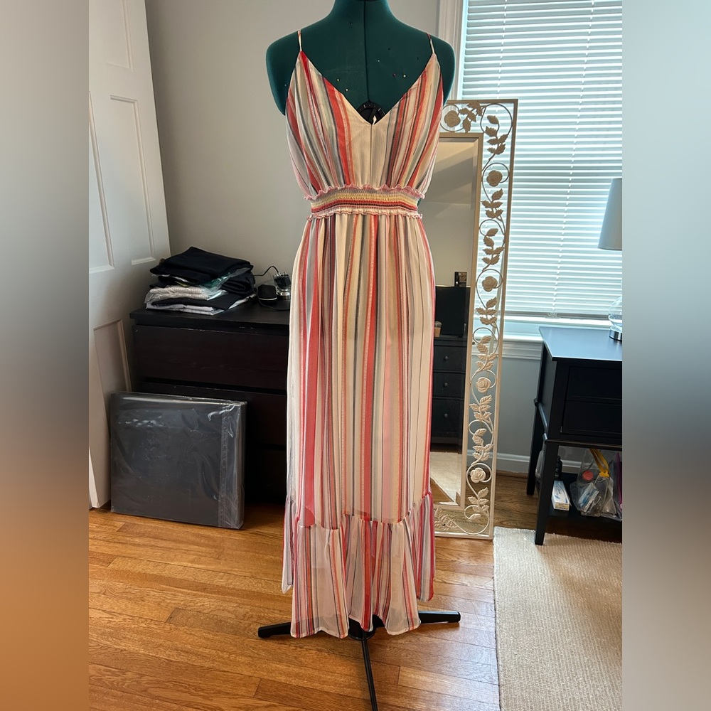 Jack by BB Dakota Multicolor Striped Maxi Dress